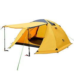 GEERTOP 4-Person 4-Season Large Family Impermeable Tienda de Mochilero Ligero para Acampar Senderismo Escalada de Viaje - Fácil Configuración en oferta