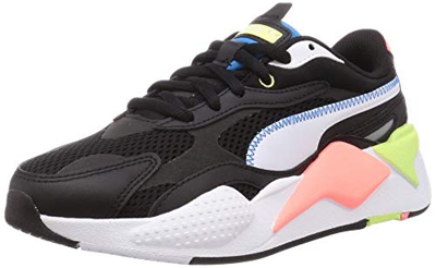 Puma RS-x3 Zapatillas Moda Hombres Negro/Blanco/Coral - 38 - Zapatillas Bajas Shoes