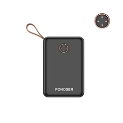 Ponoser Batería Externa, Mini Power Bank 10000Mah Cargador Portátil con Gran Capacidad y Doble Salida USB (5V / 2.0A), para iPhone, iPad, Samsung Gala en oferta