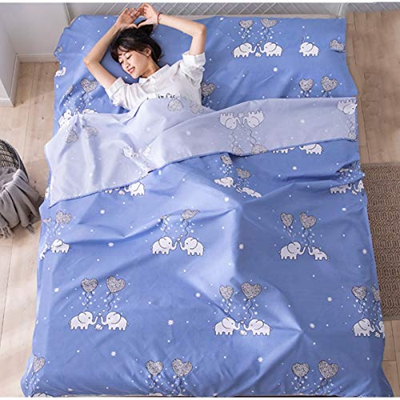 OLMME Forro de Saco de Dormir, Sacos De Dormir Dobles, Sábana de Viaje Ligero Saco de Dormir Compacto con Cremallera para Viajes Hotel Picnic(Varios T