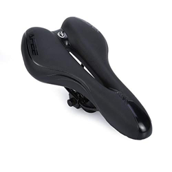 Asvert Sillin Bicicleta Gel MTB Carretera Asiento Ciclismo Superior y de Acero de Carbono (Negro) precio