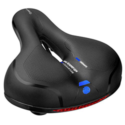 OKBONN Sillín Bicicleta, Sillín de Ciclismo de Gel Hueco y Ergonómico,Asiento de Bicicleta Transpirable con Espuma de Memoria de Luz Trasera,para MTB/ características