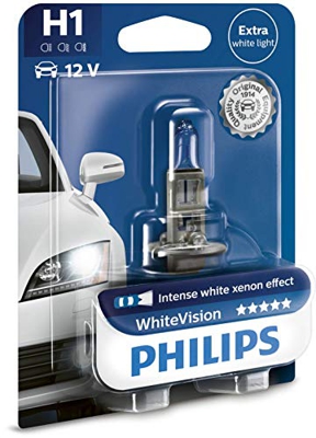 Philips WhiteVision Xenon Effect H1, lámpara de faro 12258WHVB1, blister individual
