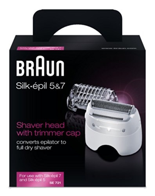 Braun SE721 Silk Epil - Depiladora multifunción, color blanco