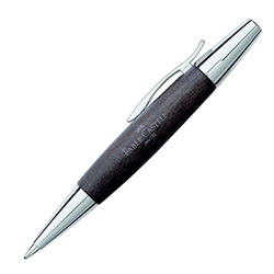 Faber Castell 148383 E-motion - Bolígrafo con cuerpo en madera de peral,  color negro, trazo B precio