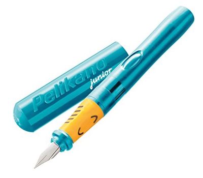Pelikan Pelikano - Pluma para niños (ancho de trazo A, para diestros), color turquesa