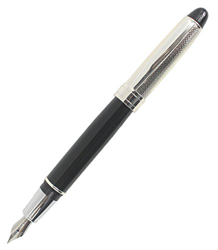 Abcsea Pluma De Pluma Media De Plata De La Manera Elegante Negro Y Blanco Del Plumín características