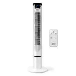 Black+Decker – BXEFT49E Ventilador de torre digital oscilante con mando a distancia extra alto 102 cm y silencioso, 3 velocidades, Temporizador 12h, T precio