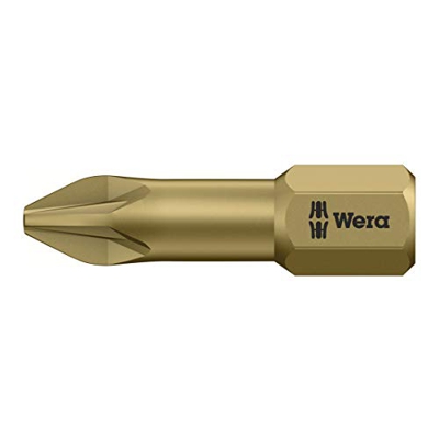 Wera 855/1 TH Pozidriv Torsion PZ 2 Extra Hard Bit 25 mm Pack 10