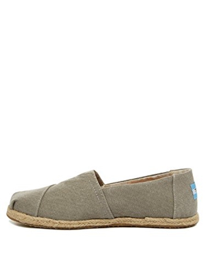 TOMS Alpargata Classic, Mujer, Gris (Drizzle Grey Washed Canvas 020), 38 EU