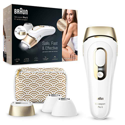 Braun PL5137MN IPL Silk expert Pro 5 - Depiladora láser de luz pulsada de última generación, depilación permanente del vello visible, blanca y dorada precio