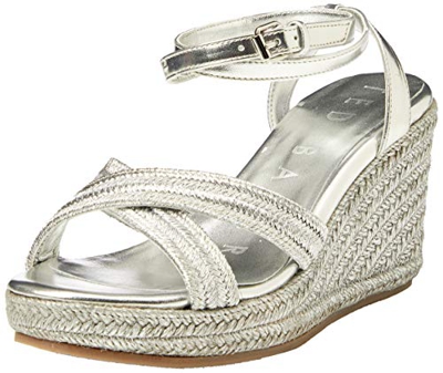 Ted Baker Laelia, Sandalias con cuña Tipo Alpargatas para Mujer, Plata, 37 EU