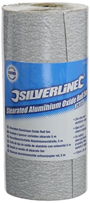 Silverline Tools 571521 - Rollo de lija de óxido de aluminio con estearato 5 m (Grano 240)