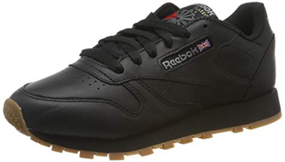 Reebok Classic Leather Zapatillas, Mujer, Negro (Int / Black / Gum), 42 EU