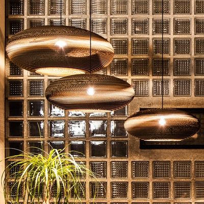 SEGULA Jazzy lámpara colgante tulipa cartón Ø 64cm