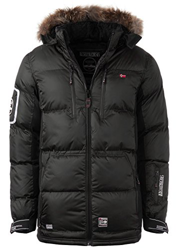 Geographical Norway – Chaqueta de plumas, chaqueta de invierno exterior, chaqueta funcional para hombre negro/negro S precio