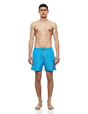 Diesel BMBX-Wave Bañador, Azul (Dresden Blue 8he/0taxq), Large para Hombre