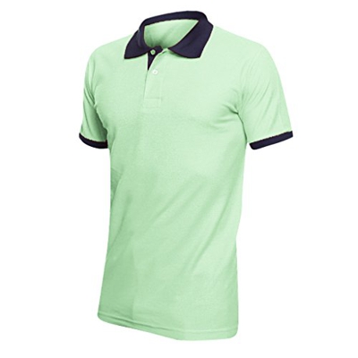 SOLS - Polo de Manga Corta 100% algodón de Primera Calidad Modelo Prince Unisex Hombre Mujer (XS) (Verde Manzana/Marino Frances)