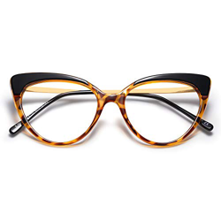 SOJOS Gafas con Filtro de Luz Azul Ojo de Gato para Computador Lentes Antireflejantes para Mujer SJ5056 (C6 Marco Negro&Leopardo) en oferta