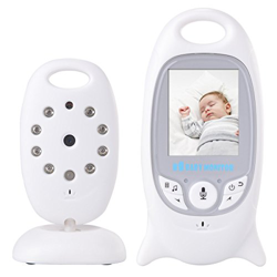 USBONLINE Baby Monitor LCD a colores inalámbrico digital cámara IR LED Visión Nocturna Seguimiento interfono Temperatura 8 ninnananne batería recargab en oferta