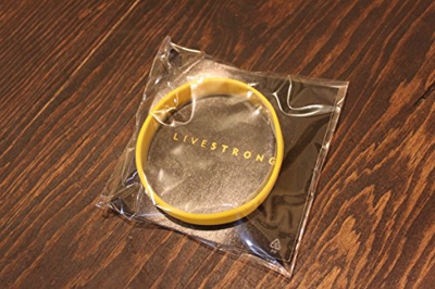 Pulsera original Nike LiveStrong de goma amarilla – Talla adulto (L-XL)