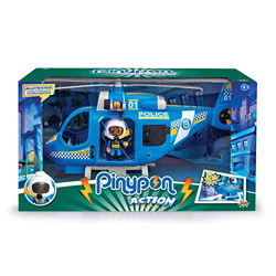 Pinypon Action - Helicóptero de policía con 1 Figura y Accesorios, para niños y niñas de 4 a 8 años (Famosa 700014782) características