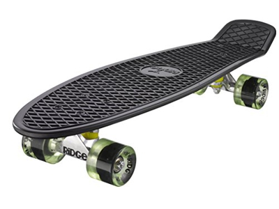 Ridge Retro 27 Skateboard, Unisex, Negro, 69 cm