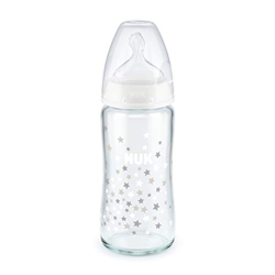 Biberón First Choice+ de Cristal 240ml 0-6meses (Blanco) en oferta