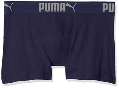Puma 3 x Mens Sueded Cotton Boxer Shorts Navy Large