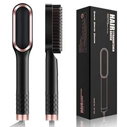 MENNYO Cepillo Alisador 3 Posiciones De Temperatura Plancha De Pelo 30 Segundos Ptc Calefacción Cerámica Apagado Automático Cepillo De Pelo Con Guante en oferta