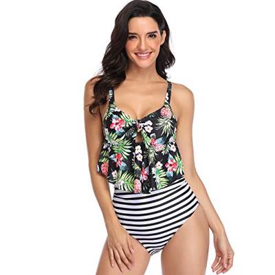 ZatRuiZE Traje de Baño Push Up Verano Bañadores de Mujer Brasileños Sexy Bikini de Cintura Alta