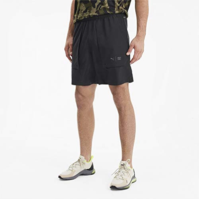 PUMA First Mile Woven Short Pantalones Cortos, Hombre, Black, M