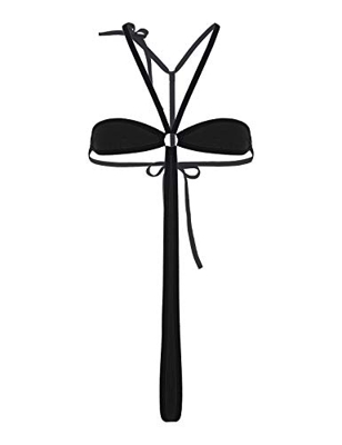 iiniim Mini Micro Bikini Exotic para Mujer Sexy Ropa de Baño Sujetador Halter Traje de Baño Playa Body Abierto Ropa de Dormir Lencería Erótica Bodysui