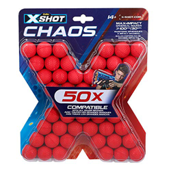 X-Shot - Pack 50 pelotas munición X-Shot Chaos (46275) en oferta