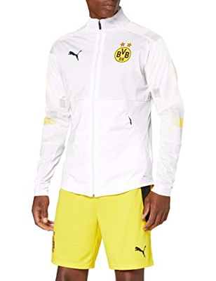 PUMA BVB Stadium Jacket Chaqueta De Entrenamiento, Hombre, White/Third, L