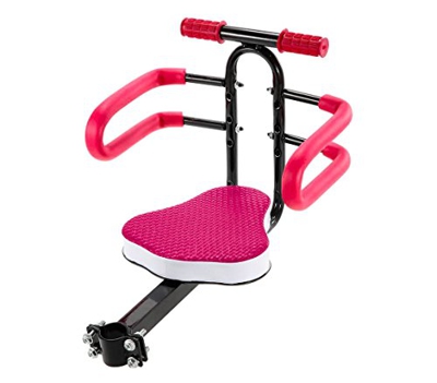 4484 Asiento para la bicicleta delantero con el asiento blando de hasta 30 kg - Fucsia