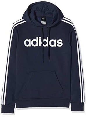 Adidas E 3S PO FL Sudadera con Capucha, Hombre, Azul(Legend Ink/White), L