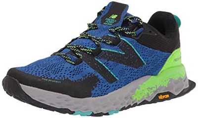New Balance Hierro V5 Fresh Foam, Zapatillas de Trail Running Hombre, Cobalt Energy Lime Negro, 47 EU