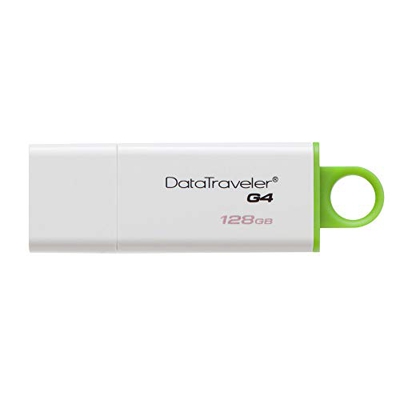 Kingston DataTraveler G4 DTIG4/128 GB - Memoria USB, 128 GB, Verde/Blanco