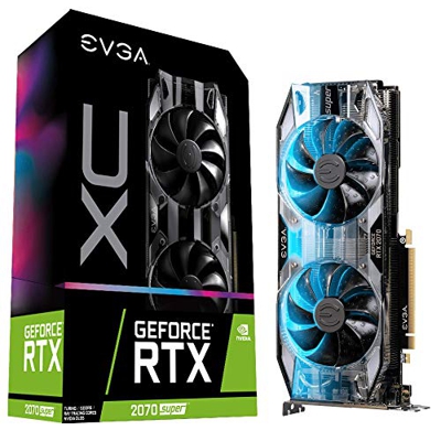 EVGA GeForce RTX 2070 Super XC Gaming, 8 GB GDDR6, Dual HDB, LED RGB, Placa Trasera de Metal, 08G-P4-3172-KR