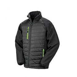 Result - Chaqueta Negra Acolchada Compass para Chico Hombre (XS) (Negro/Lima) características