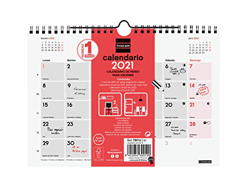 Finocam 780160021 - Calendario Neutro de pared 2021 Escribir Español, 210x150 mm precio