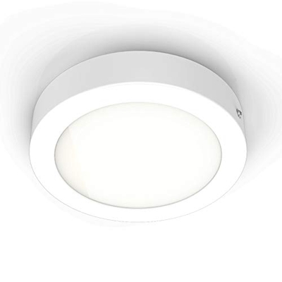 Pláfon LED redondo incl. módulo Led de 12W I Luz blanca natural 3000K 900lm I Ø170 I Downlight de superficie I Lámpara de techo de B.K.Licht