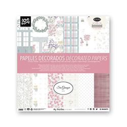 Papeles decorados Scrapbooking Sra Granger - My garden - Busquets -5% en libros en oferta