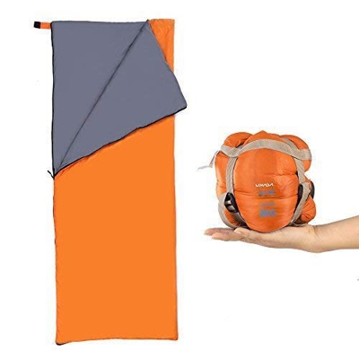 Lixada Saco de Dormir Ultraligero Compresible Multifuncional Saco de Dormir Rectangular 190 * 75cm 680g