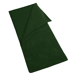 Saco de dormir de microfibra con cremallera, ligero, para viaje, con forro o manta con bolsa de almacenamiento para acampada al aire libre, clima frío en oferta