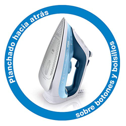 Braun Texstyle 7 Pro SI7065BL - Plancha para la Ropa de Vapor de 2600W con Suela Bidireccional Eloxal Plus FreeGlide 3D, Golpe de Vapor de 225gr/min,  en oferta