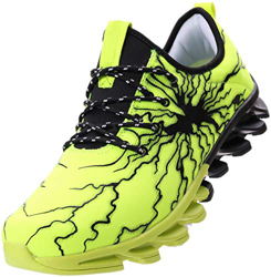 BRONAX Zapatos para Correr en Montaña y Asfalto Aire Libre y Deportes Zapatillas de Running Padel para Hombre Verde Negro 36 en oferta