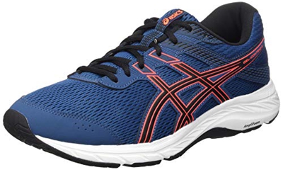 Asics Gel-Contend 6, Sneaker Hombre, Mako Blue/Sunrise Red, 42 EU