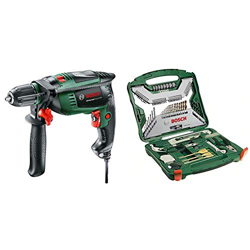 Bosch Universal Impact 800 - Taladro percutor, 800 W, empuñadura adicional, tope de profundidad, maletín (ref. 0603131100) & X-Line Titanio - Maletín  características